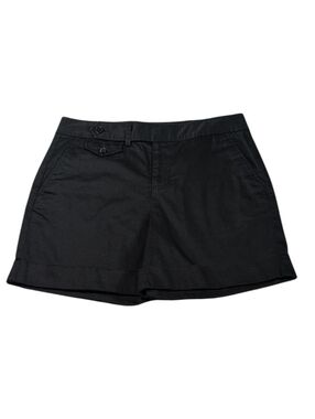 Lauren Ralph Lauren Black Cuffed Shorts Size 6P Petite